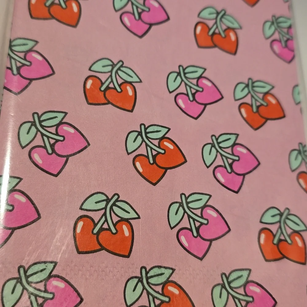 Betsey Johnson Red and Pink Cherry Hearts Napkins